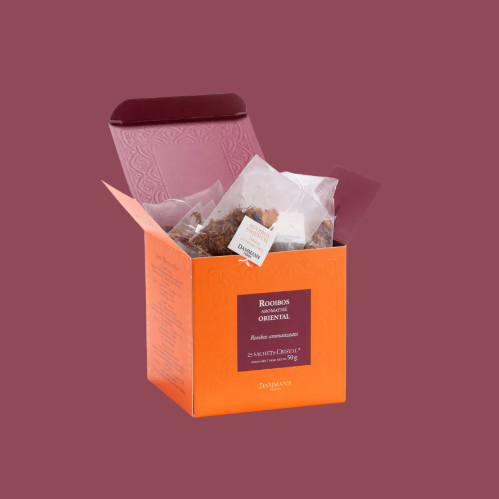 Rooibos fruit de la passion, pêche, fraise - Dammann Frères