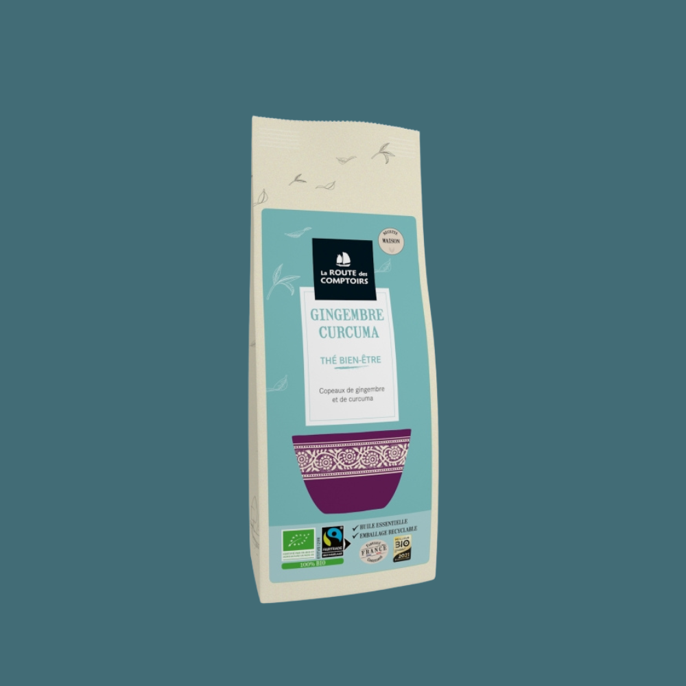 Thé Gingembre Curcuma - La Route des Comptoirs