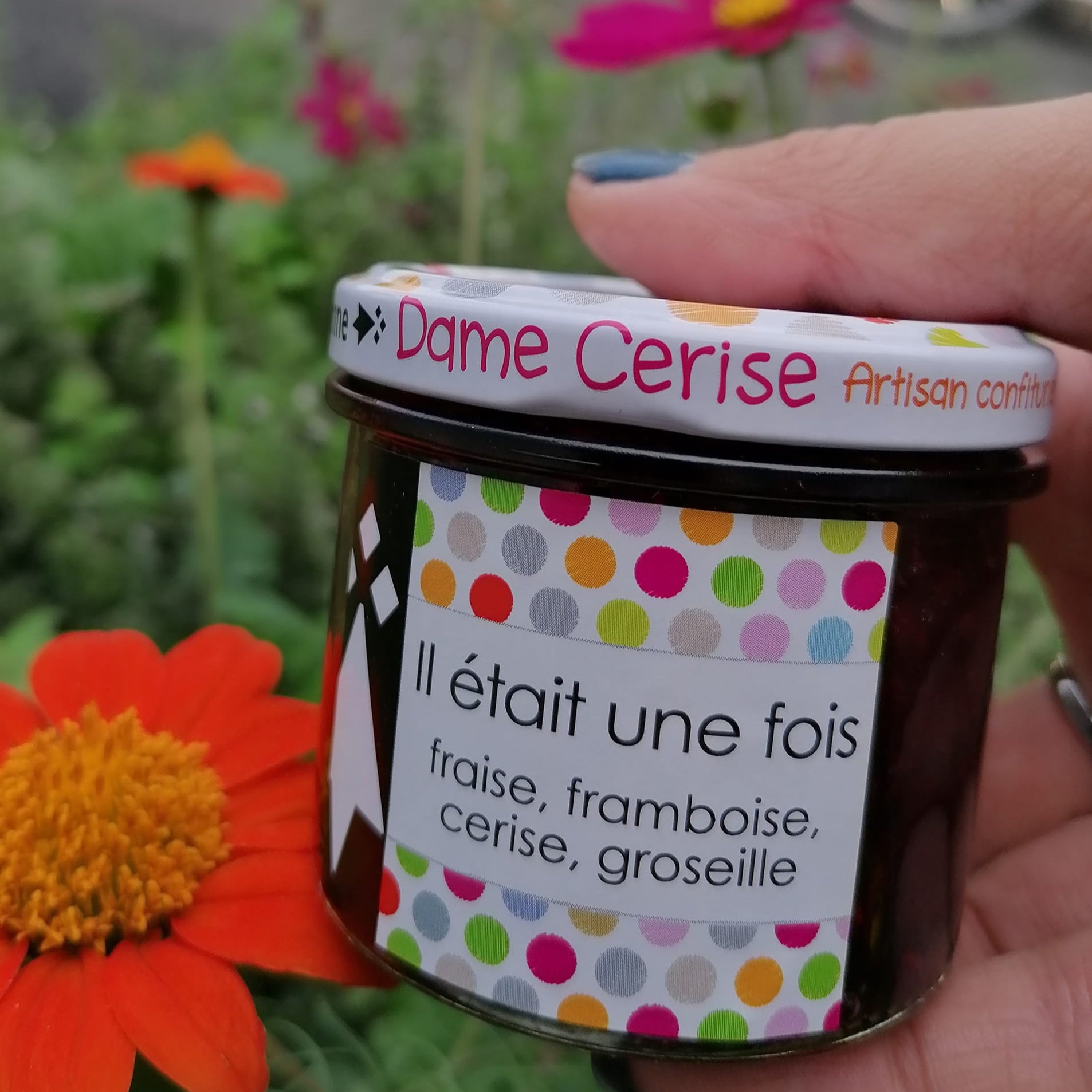 Confiture "Il était une fois...4 fruits rouges"  Dame Cerise