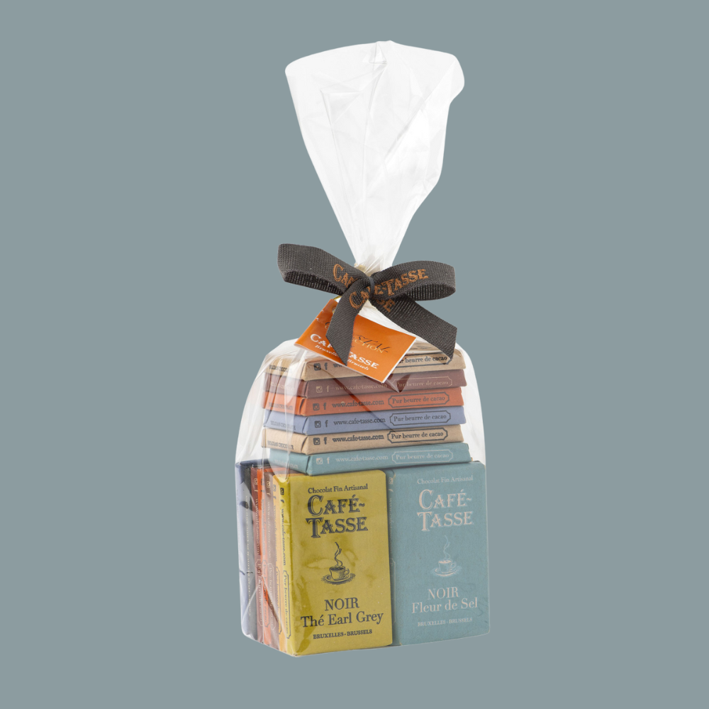 Sachet Mini Tablettes de chocolat assorties - Café Tasse