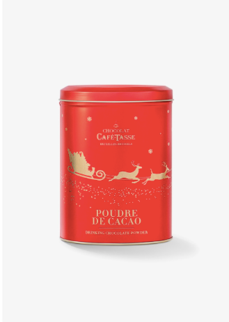 Boîte métal de Noël avec Cacao en poudre Café-Tasse