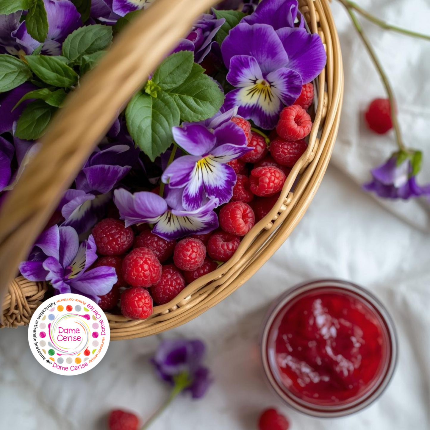 Confiture Framboise à la violette