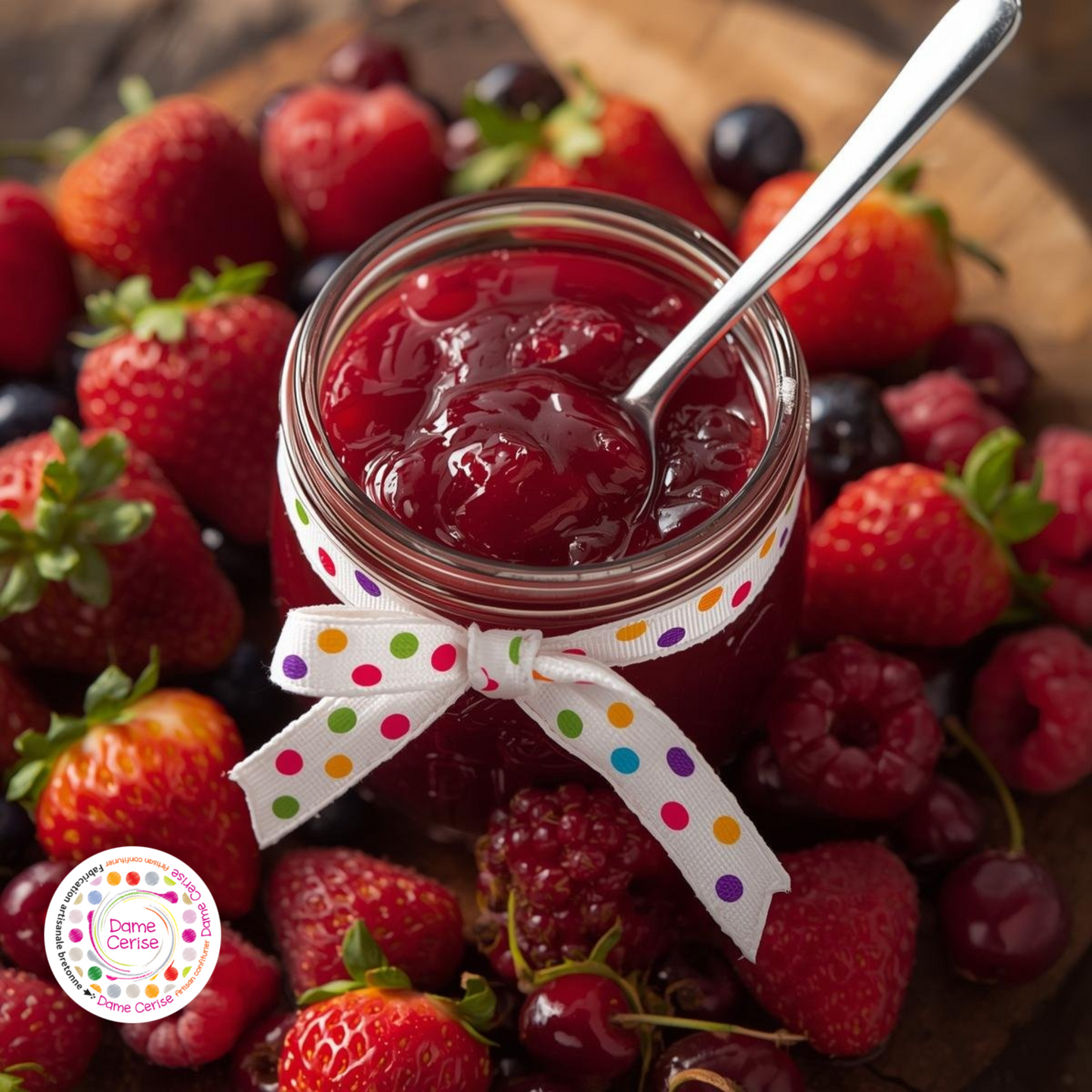 Confiture "Il était une fois...4 fruits rouges" Dame Cerise