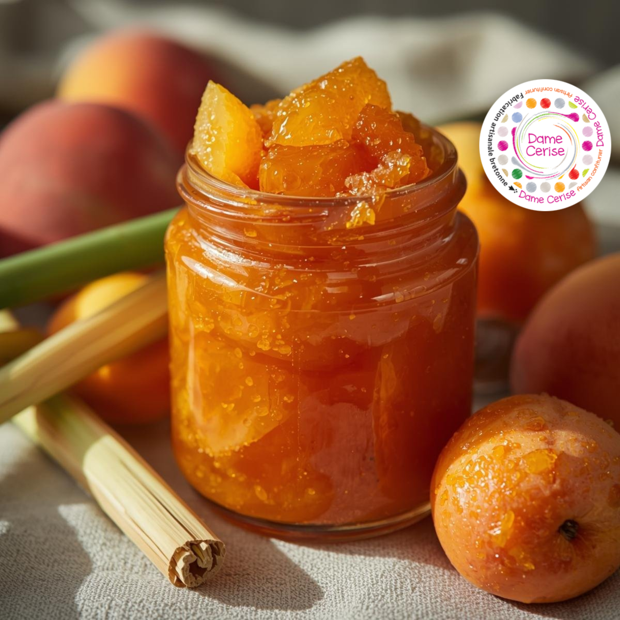 Confiture "En route pour de nouvelles aventures..." Dame Cerise