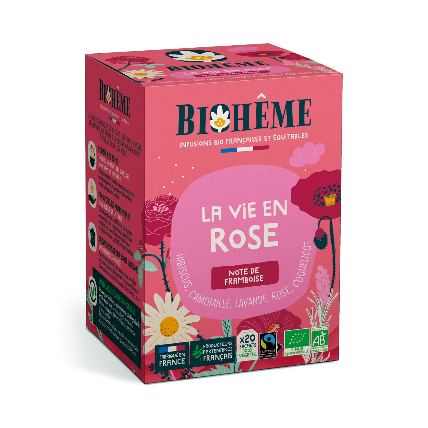 Tisane la vie en rose - Biohème