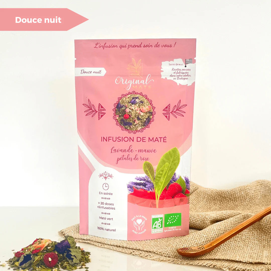 Maté Lavande, Mauve, Pétales de rose -  Original Maté