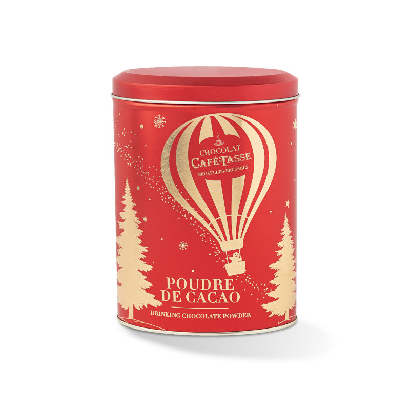 Boîte métal de Noël avec Cacao en poudre Café Tasse