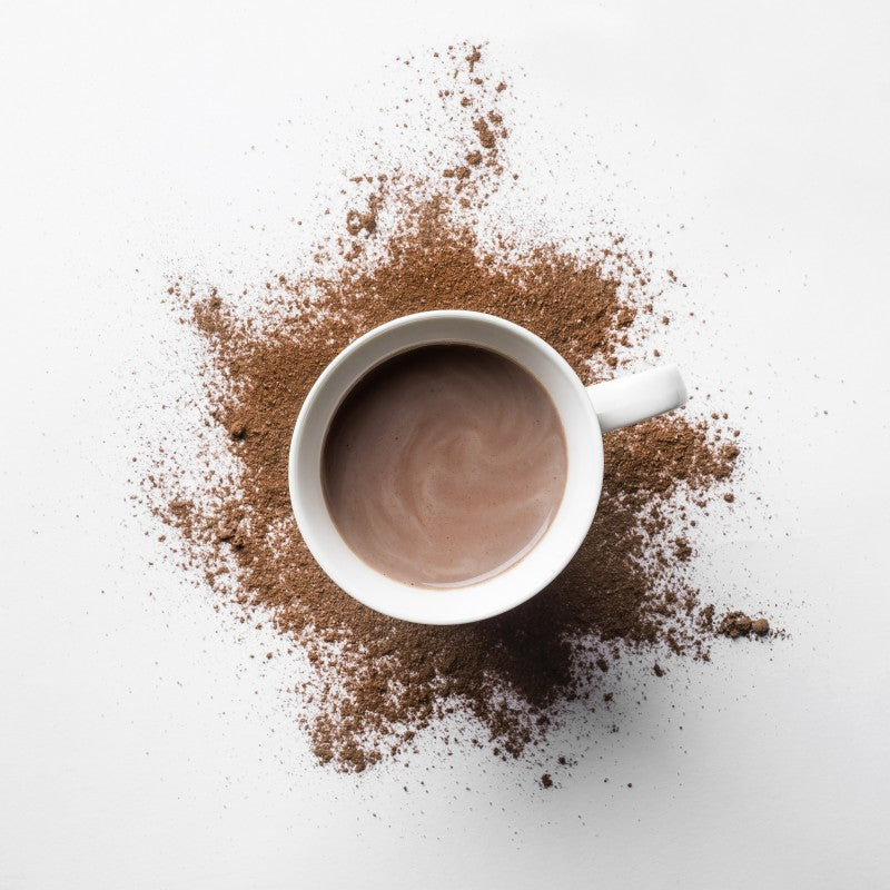 Boîte métal de Noël avec Cacao en poudre Café Tasse