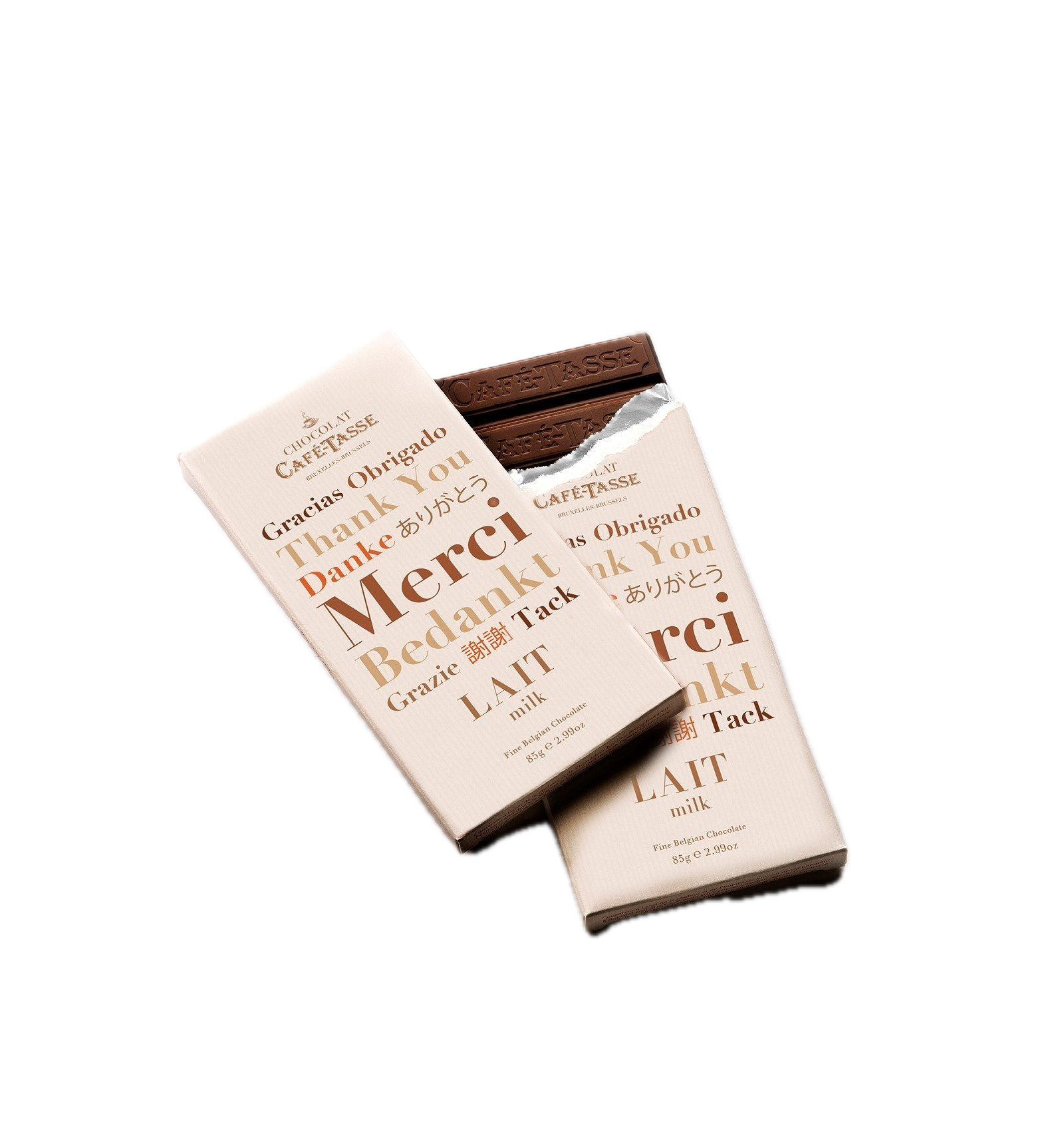 Tablette de chocolat édition MERCI - Café Tasse