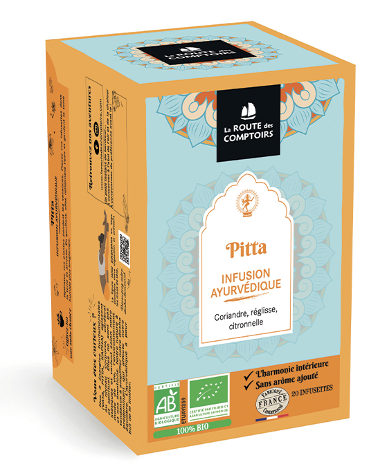 Tisane ayurvédique PITTA La Route des Comptoirs