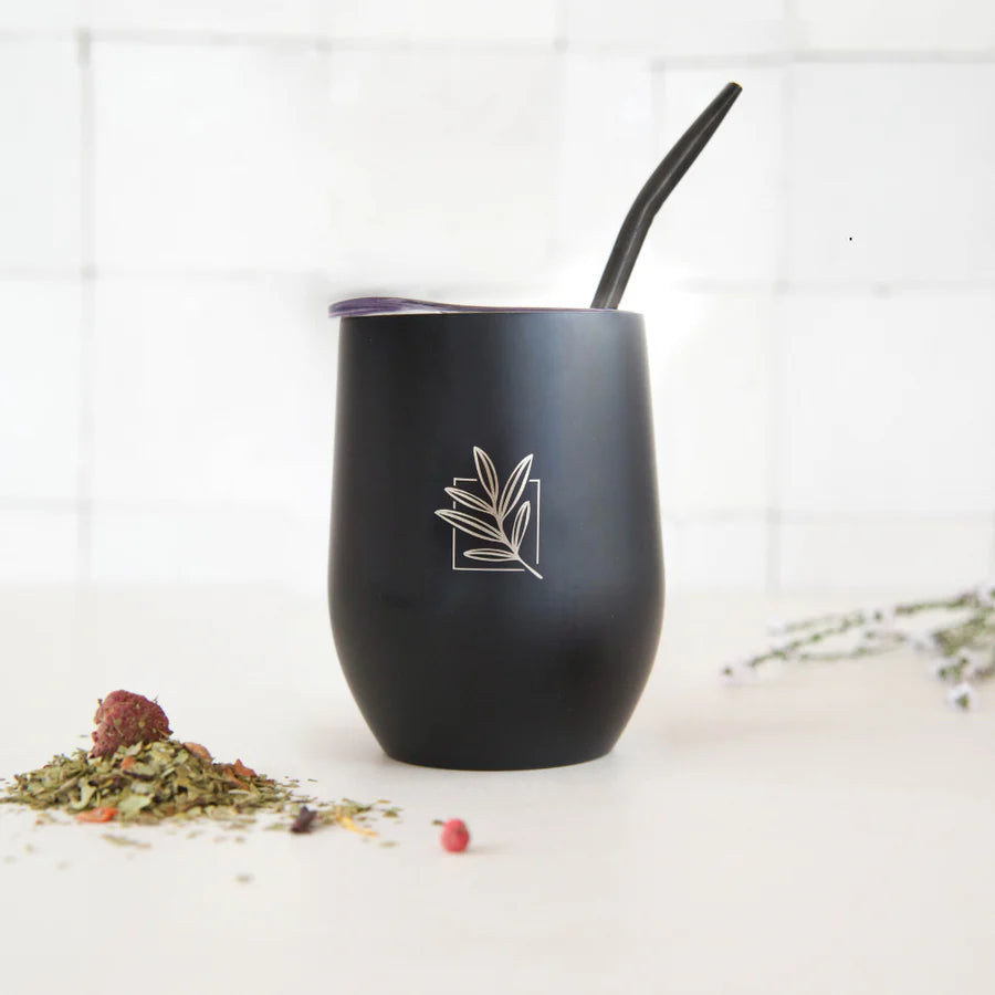 Calebasse isotherme noire & sa bombilla - Original Mate