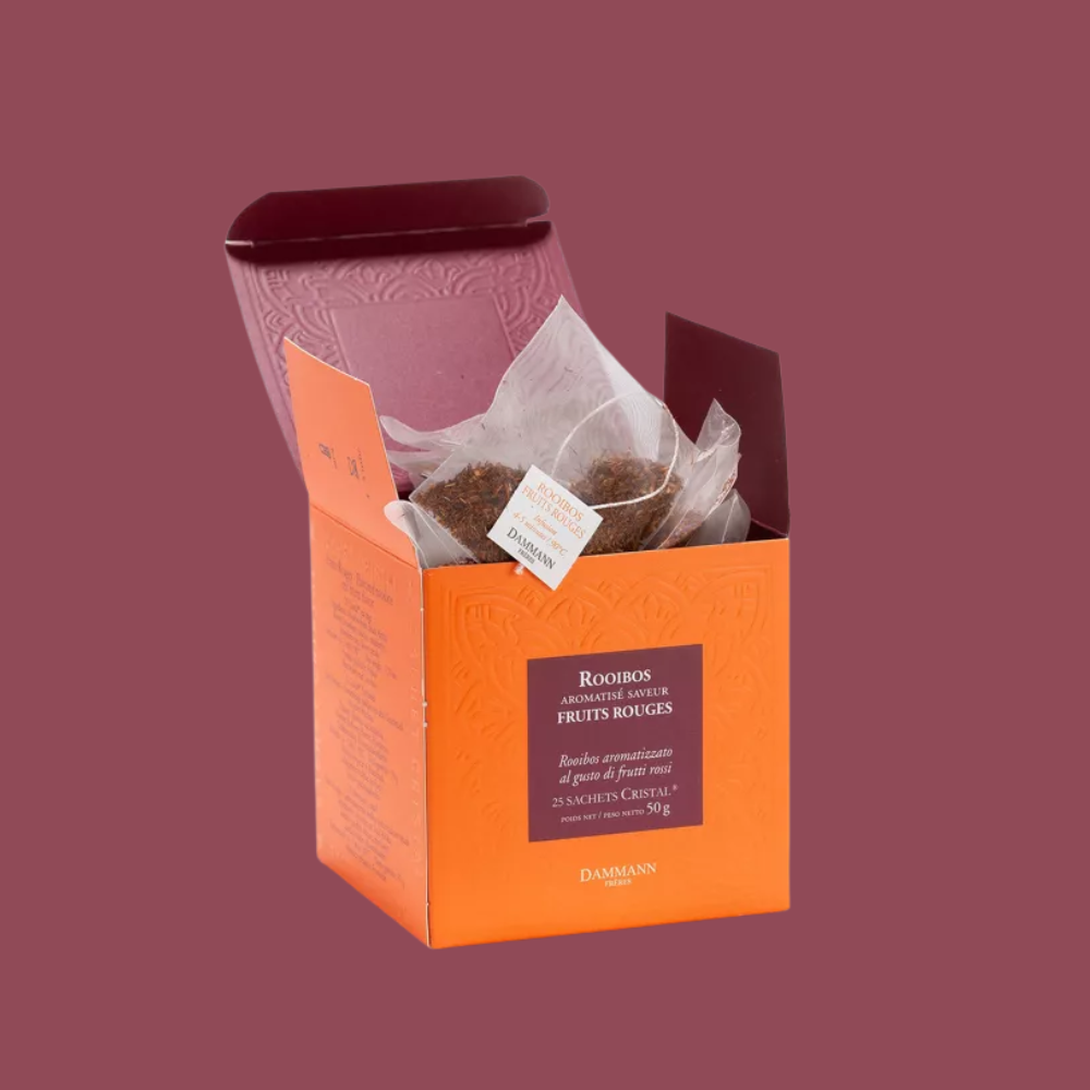 Rooibos, fraise, framboise, biscuit - Dammann Frères