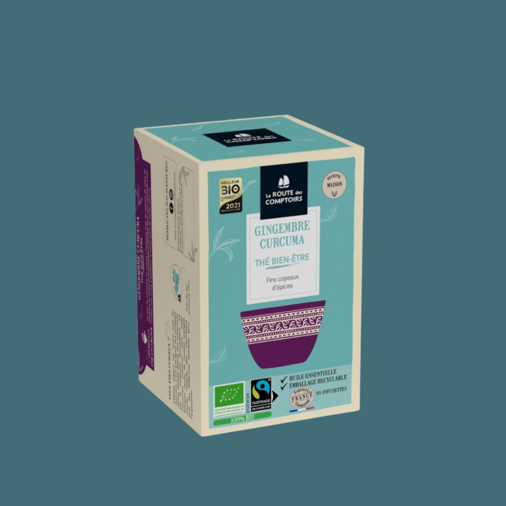 Thé Gingembre Curcuma - La Route des Comptoirs