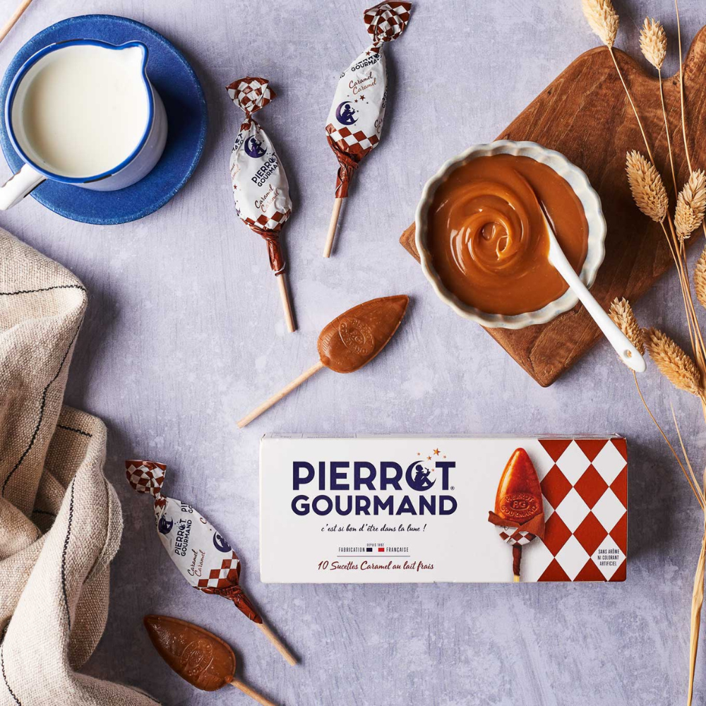 Sucettes au caramel - Pierrot Gourmand
