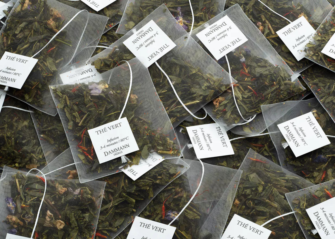 Thé vert macaron, cassis, violette - Dammann