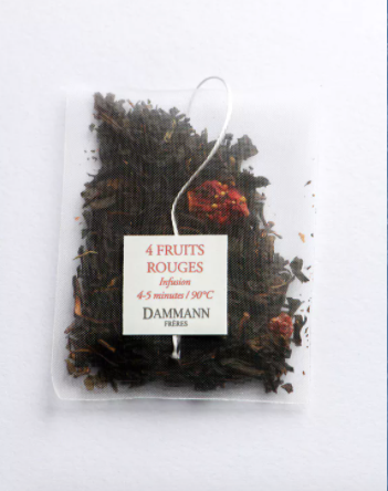 4 FRUITS ROUGES, 25 SACHETS CRISTAL Thé Dammann Frères