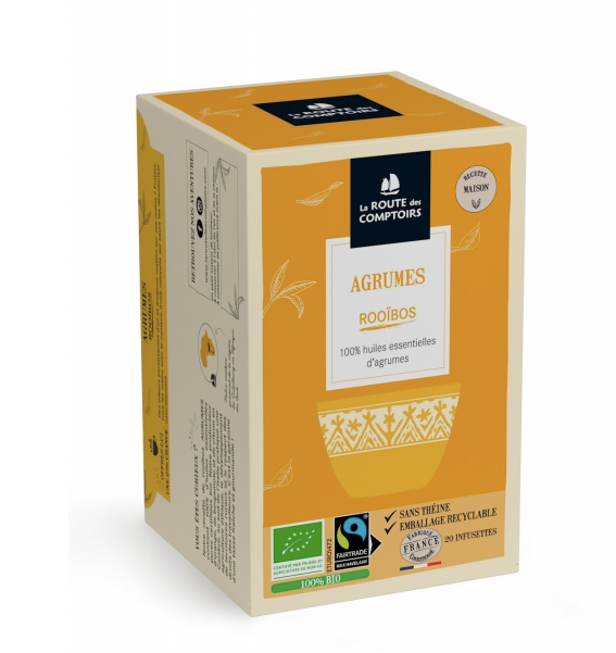 Rooibos  AGRUMES BIO La Route des Comptoirs