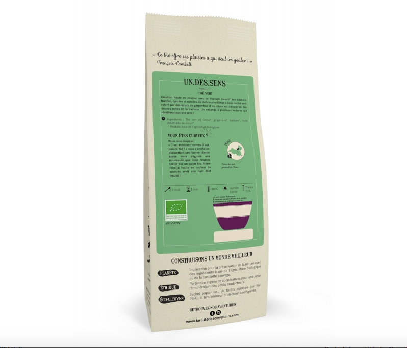 Thé vert UN DES SENS La Route des Comptoirs