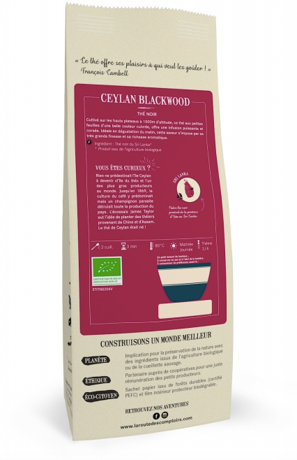 Thé noir CEYLAN BLACKWOOD  La Route des Comptoirs