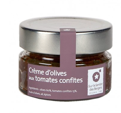 Crème d'olives aux tomates confites - Sur le Sentier des Bergers