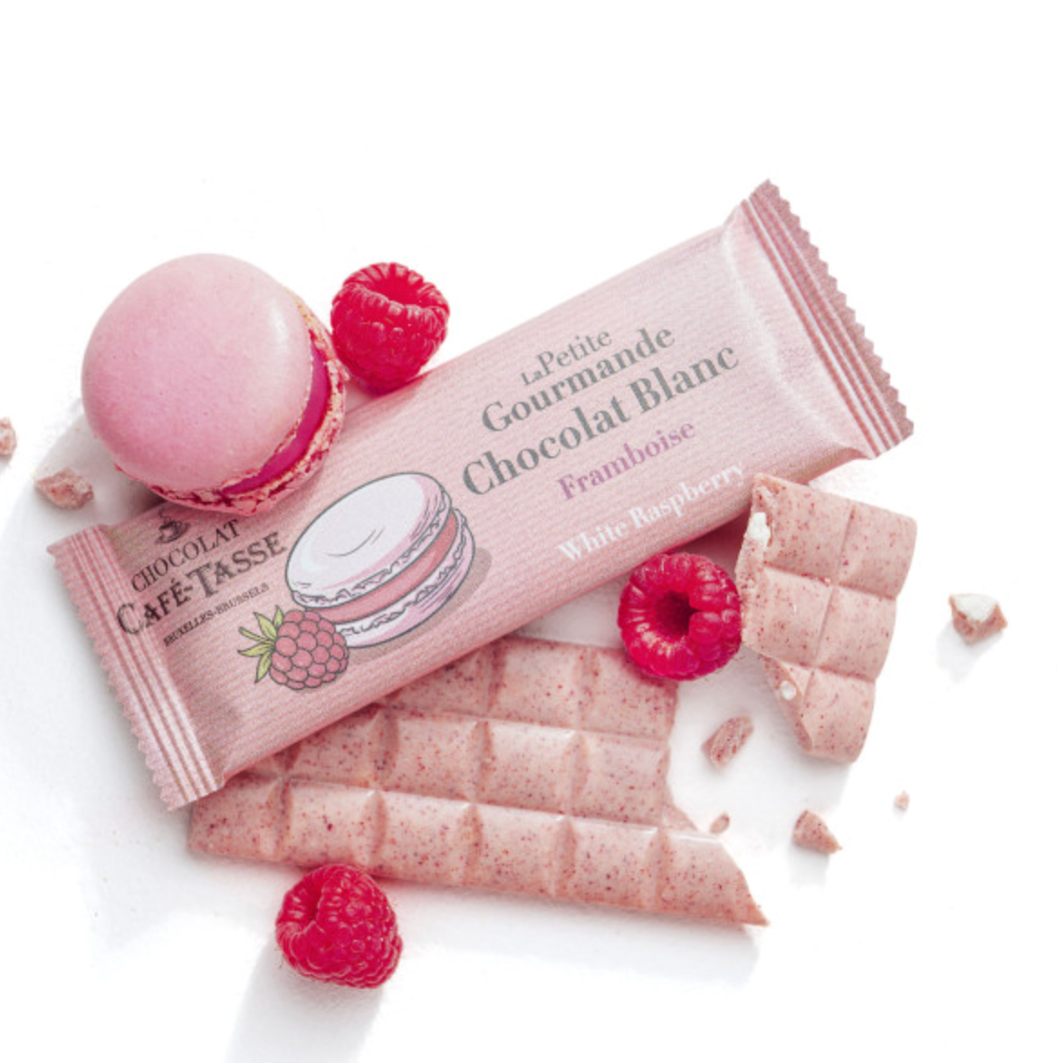 La Petite Gourmande Chocolat Blanc Framboise Café Tasse