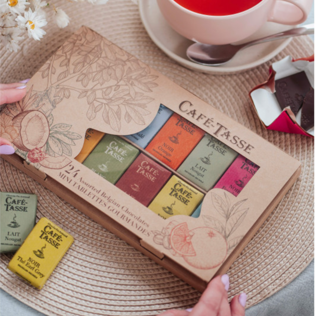Coffret Découverte Café-Tasse 24 mini tablettes chocolat