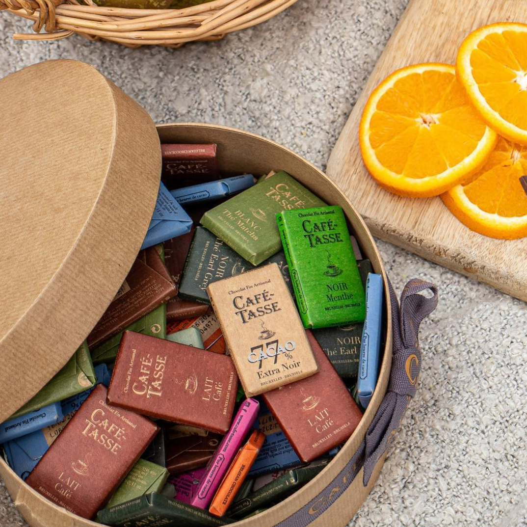Sachet Mini Tablettes de chocolat assorties - Café Tasse