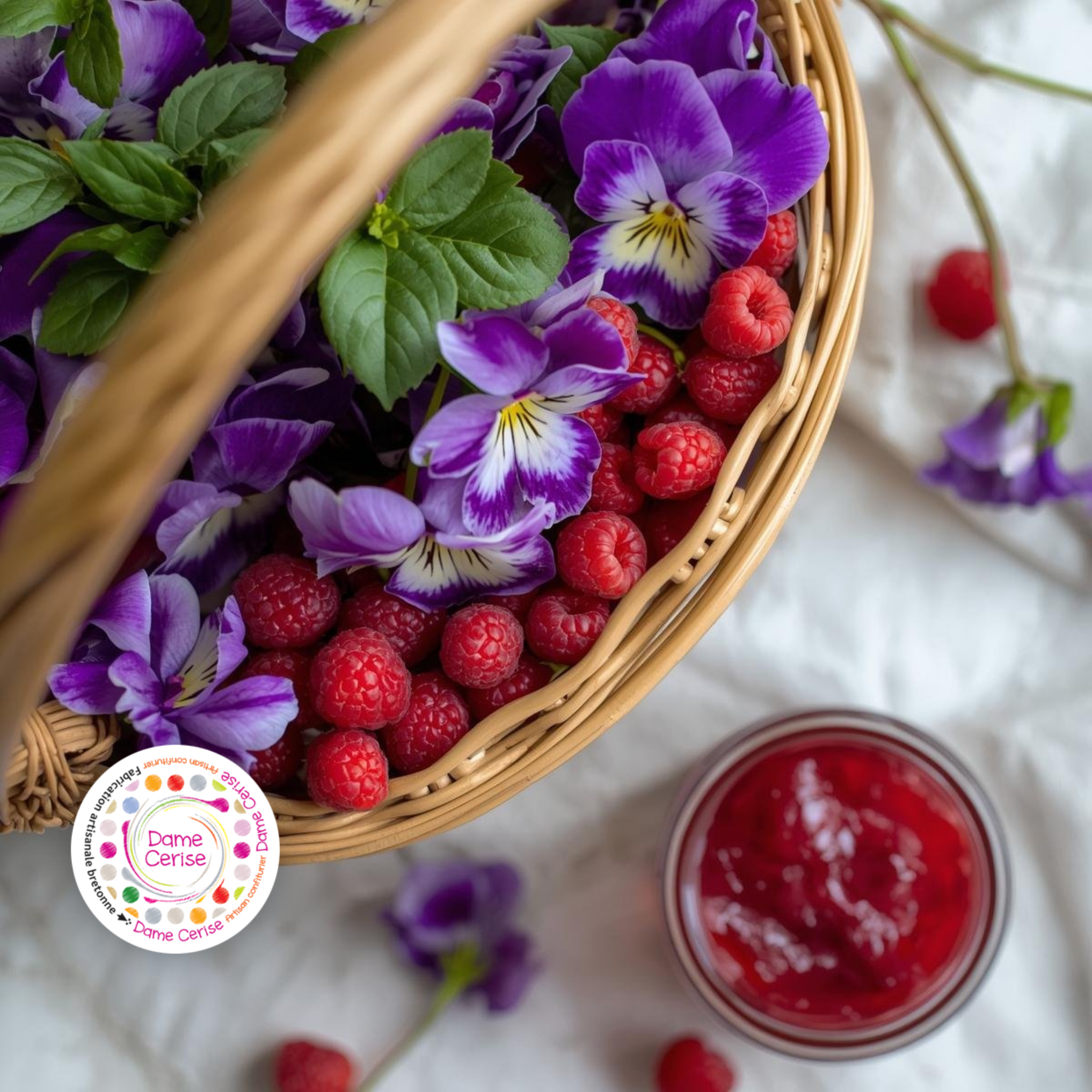 Confiture Framboise à la violette
