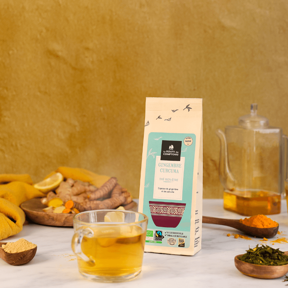 Thé Gingembre Curcuma - La Route des Comptoirs