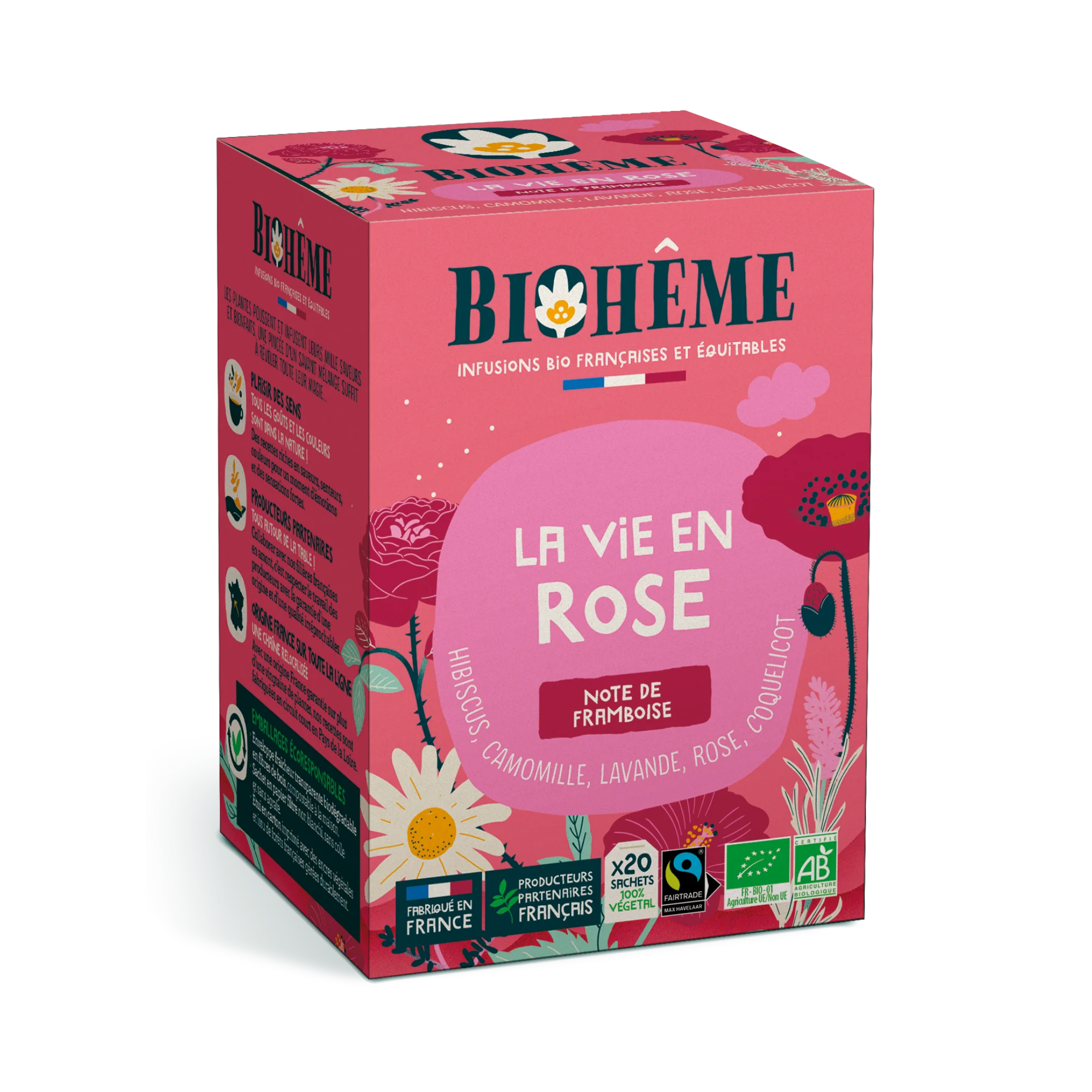 Tisane la vie en rose - Biohème