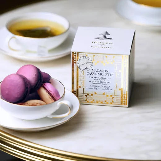 Thé vert macaron, cassis, violette - Dammann