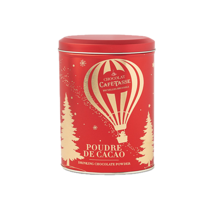 Boîte métal de Noël avec Cacao en poudre Café Tasse
