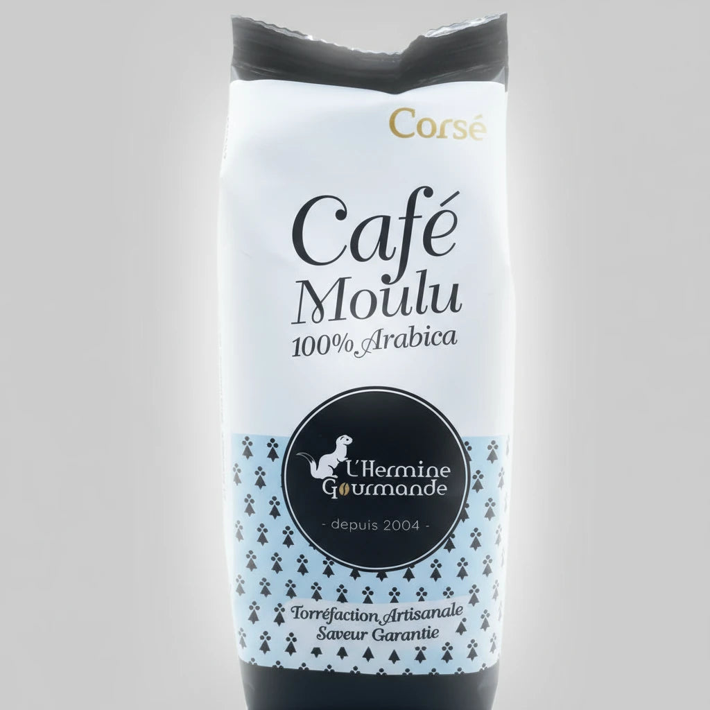 CAFÉ MOULU ‘‘Corsé’’ L'Hermine Gourmande
