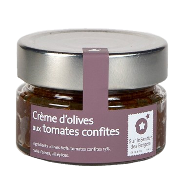 Crème d'olives aux tomates confites - Sur le Sentier des Bergers