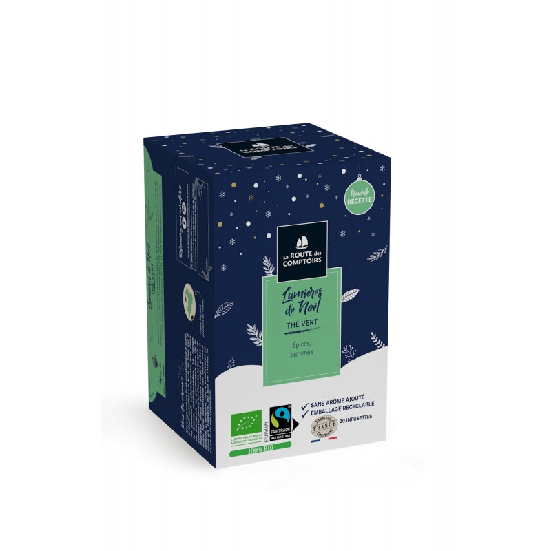 Thé vert lumière de Noël -  La Route des Comptoirs