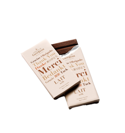 Tablette de chocolat édition MERCI - Café Tasse