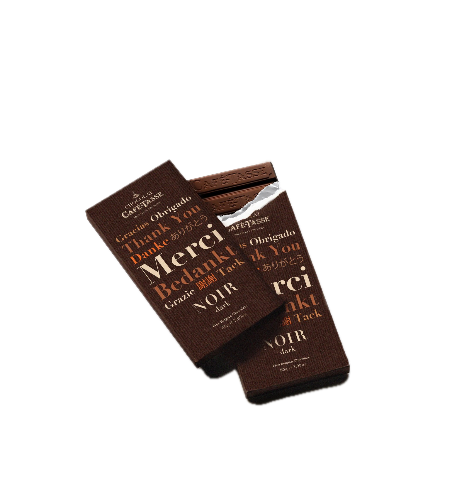 Tablette de chocolat édition MERCI - Café Tasse