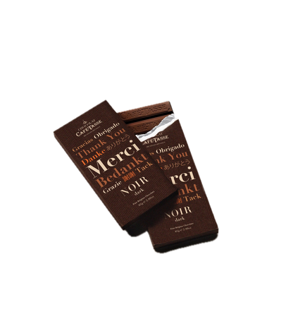 Tablette de chocolat édition MERCI - Café Tasse
