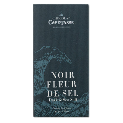 Tablette de chocolat Noir Fleur de Sel Café Tasse