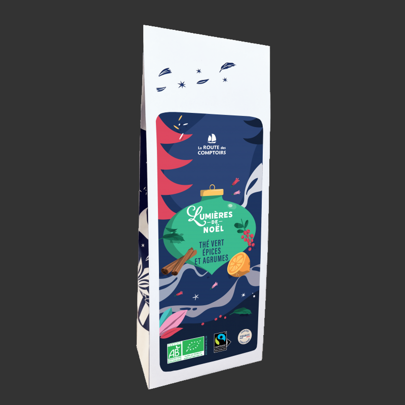 Thé vert lumière de Noël -  La Route des Comptoirs
