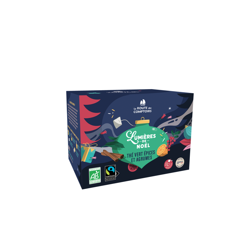 Thé vert lumière de Noël -  La Route des Comptoirs