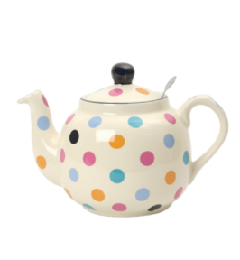 Théière anglaise multicolore