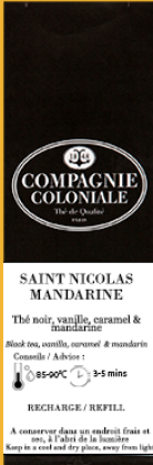 Thé noir Saint Nicolas Mandarine Compagnie & Co