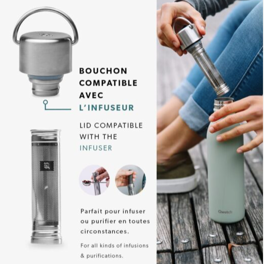 Bouteille isotherme active - Qwetch