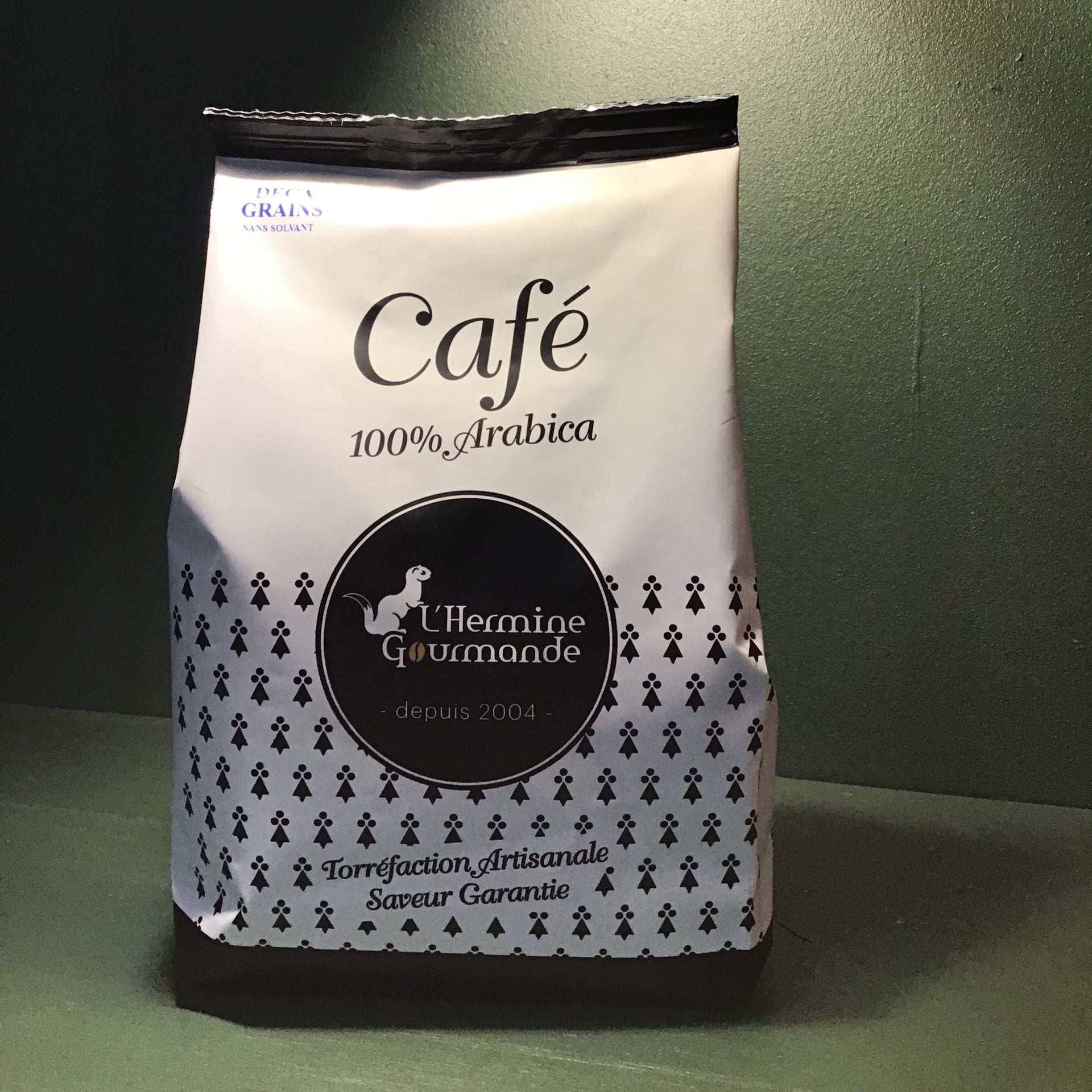 Café grain décaféiné - L'Hermine Gourmande