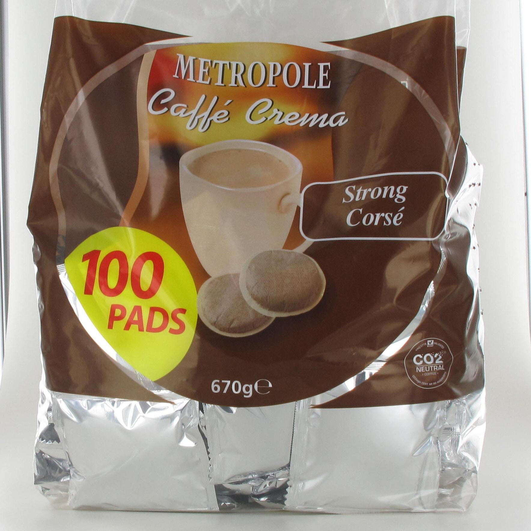 100 dosettes café corsé – Compatibles SENSEO